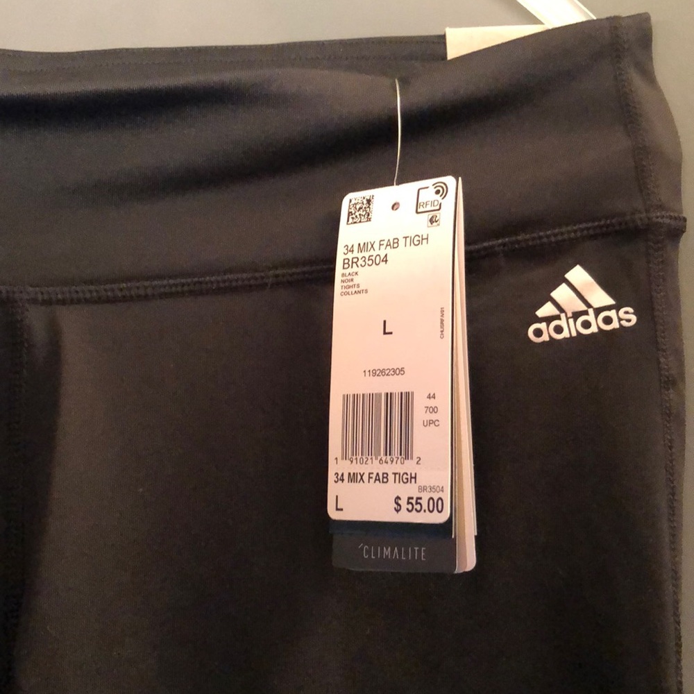 Adidas 3/4 Fab Mix Women’s Jogging/yoga Pants  - Picture 4 of 5